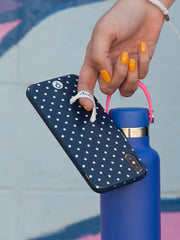 Navy Polka Dot
